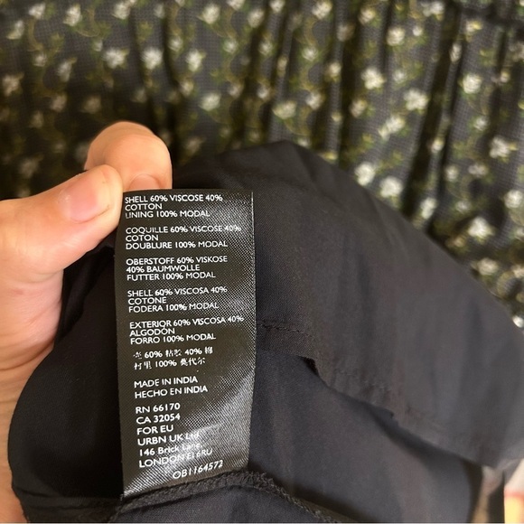 Anthropologie Karoline Tiered Maxi Dress Long Sleeve Ditsy Floral size 14 Boho - Picture 10 of 16